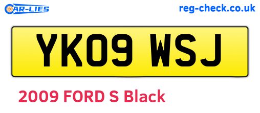 YK09WSJ are the vehicle registration plates.