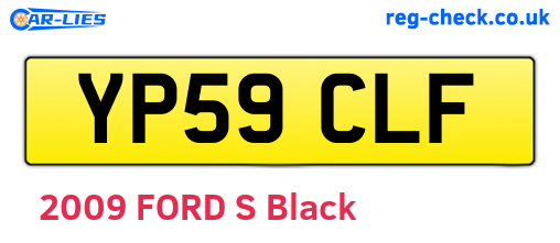 YP59CLF are the vehicle registration plates.