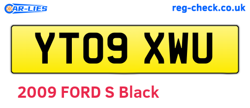 YT09XWU are the vehicle registration plates.