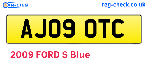 AJ09OTC are the vehicle registration plates.
