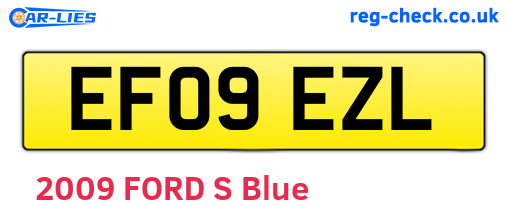 EF09EZL are the vehicle registration plates.