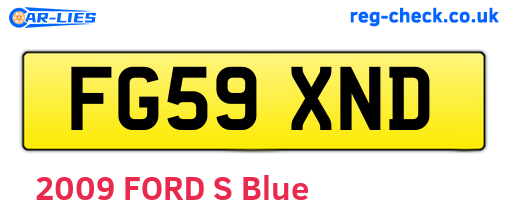FG59XND are the vehicle registration plates.