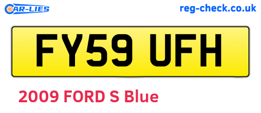 FY59UFH are the vehicle registration plates.