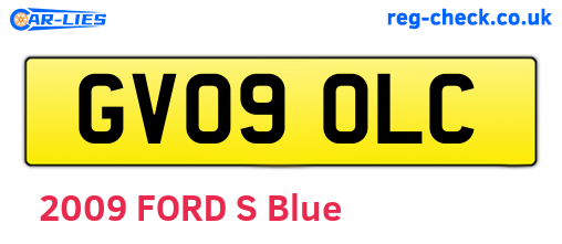 GV09OLC are the vehicle registration plates.