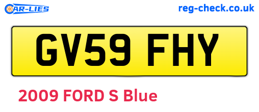 GV59FHY are the vehicle registration plates.