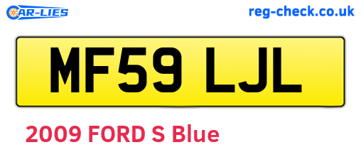 MF59LJL are the vehicle registration plates.