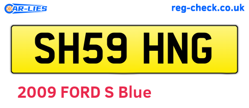 SH59HNG are the vehicle registration plates.
