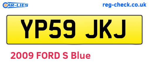 YP59JKJ are the vehicle registration plates.
