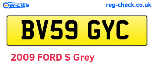 BV59GYC are the vehicle registration plates.