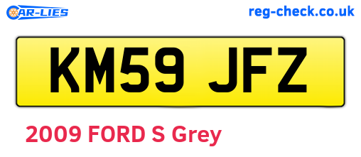 KM59JFZ are the vehicle registration plates.