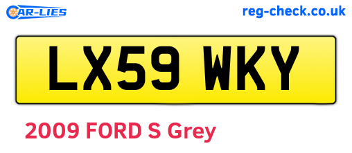 LX59WKY are the vehicle registration plates.