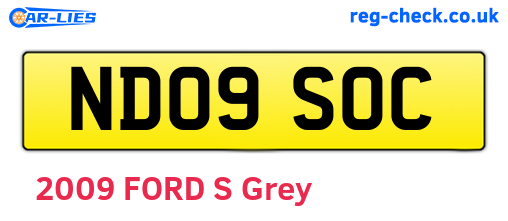 ND09SOC are the vehicle registration plates.