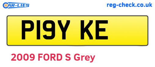 P19YKE are the vehicle registration plates.