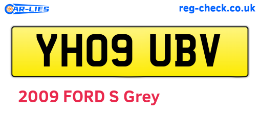 YH09UBV are the vehicle registration plates.