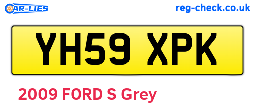 YH59XPK are the vehicle registration plates.