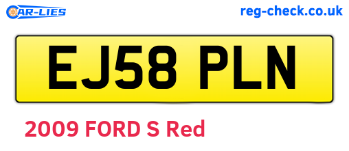 EJ58PLN are the vehicle registration plates.