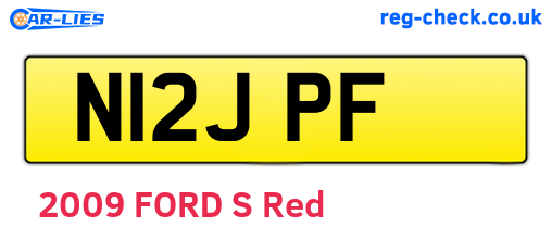 N12JPF are the vehicle registration plates.