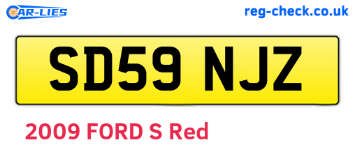 SD59NJZ are the vehicle registration plates.