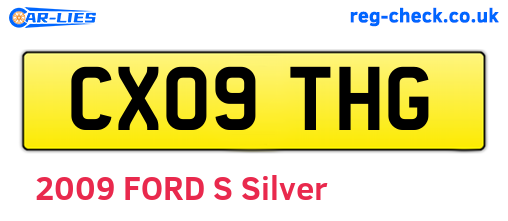 CX09THG are the vehicle registration plates.
