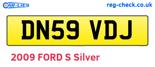 DN59VDJ are the vehicle registration plates.