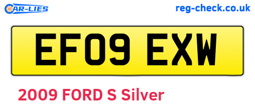 EF09EXW are the vehicle registration plates.