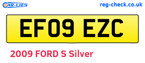 EF09EZC are the vehicle registration plates.
