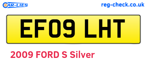 EF09LHT are the vehicle registration plates.