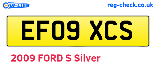 EF09XCS are the vehicle registration plates.