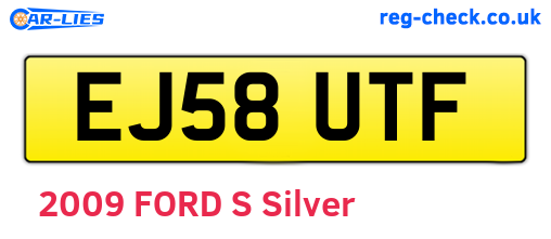 EJ58UTF are the vehicle registration plates.
