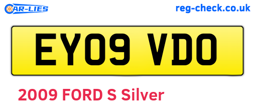 EY09VDO are the vehicle registration plates.