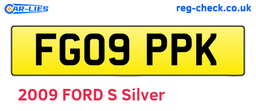 FG09PPK are the vehicle registration plates.