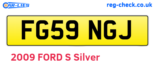 FG59NGJ are the vehicle registration plates.