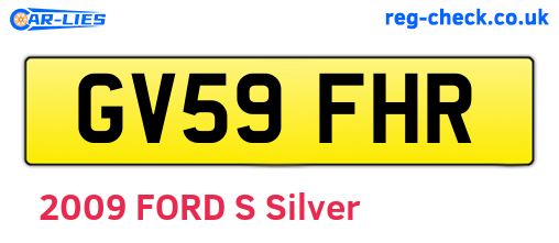 GV59FHR are the vehicle registration plates.