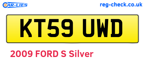 KT59UWD are the vehicle registration plates.