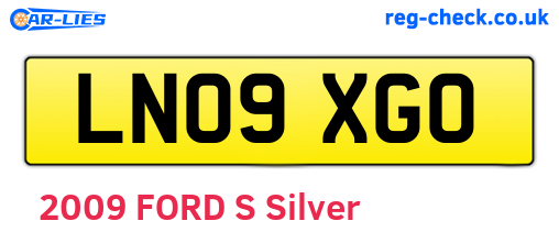LN09XGO are the vehicle registration plates.