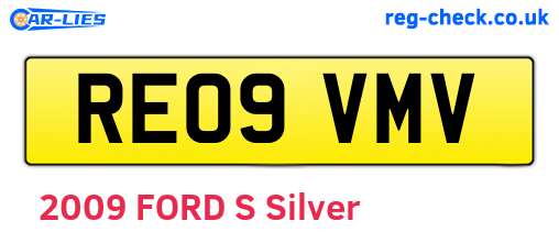 RE09VMV are the vehicle registration plates.
