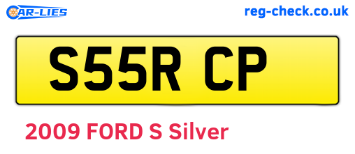 S55RCP are the vehicle registration plates.