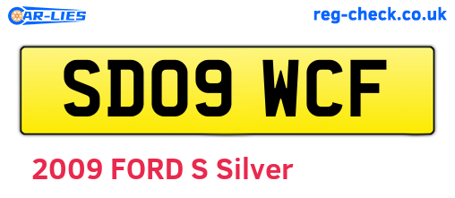 SD09WCF are the vehicle registration plates.