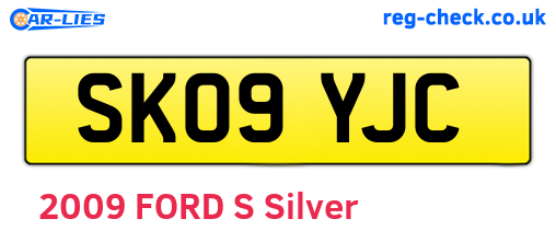 SK09YJC are the vehicle registration plates.