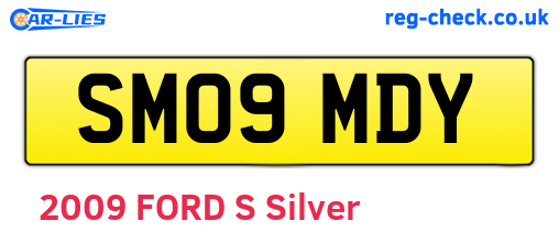SM09MDY are the vehicle registration plates.