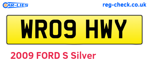WR09HWY are the vehicle registration plates.