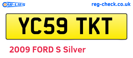 YC59TKT are the vehicle registration plates.
