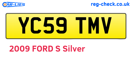 YC59TMV are the vehicle registration plates.