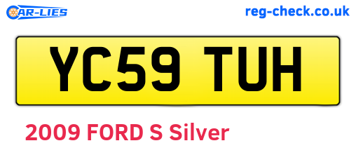 YC59TUH are the vehicle registration plates.