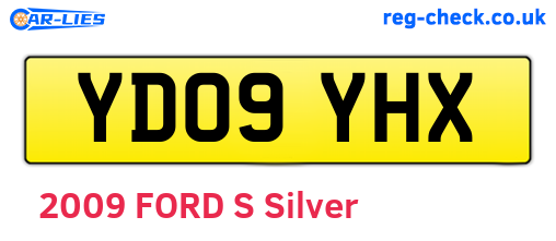 YD09YHX are the vehicle registration plates.