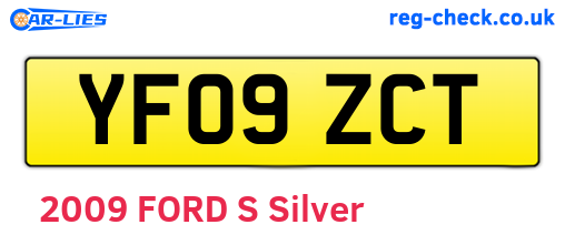 YF09ZCT are the vehicle registration plates.