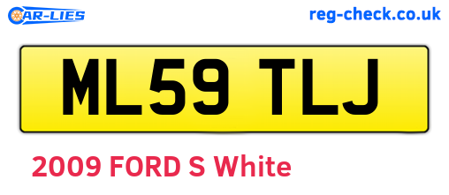ML59TLJ are the vehicle registration plates.