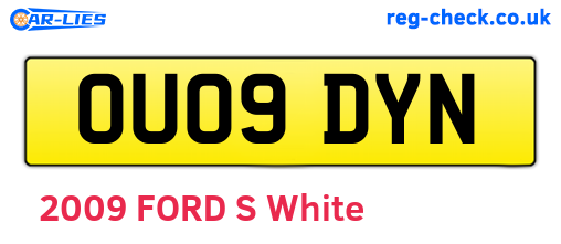 OU09DYN are the vehicle registration plates.