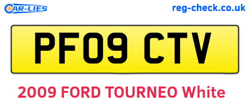 PF09CTV are the vehicle registration plates.