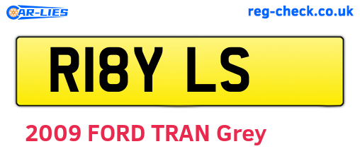 R18YLS are the vehicle registration plates.